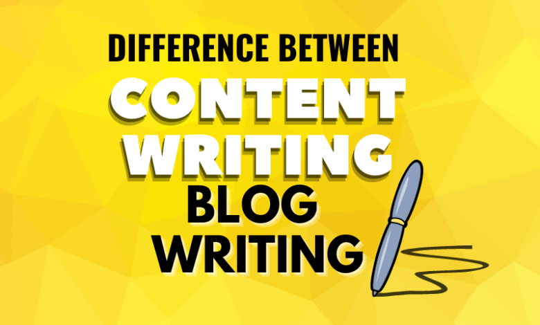 What Is The Difference Between Content Writing And Blog Writing